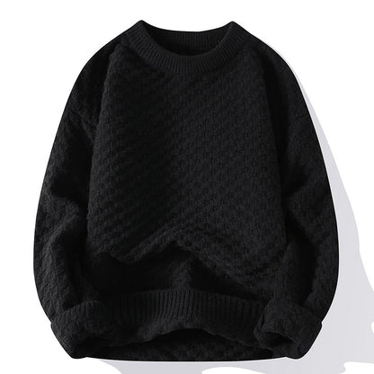 Mens Crew-Neck Sweater For Fall And Winter