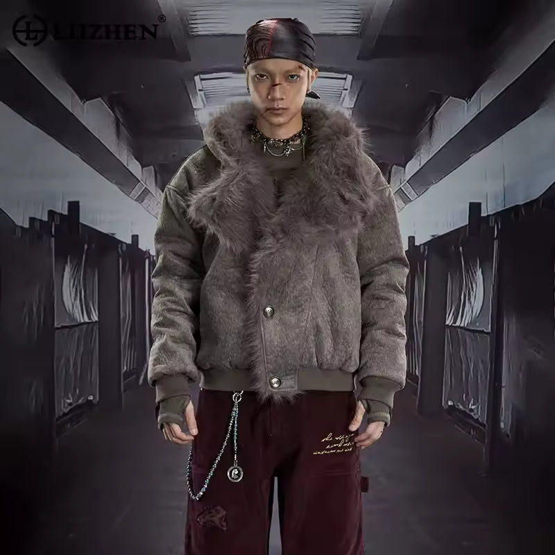 Solid Color Hooded Padded Coat