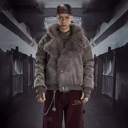 Solid Color Hooded Padded Coat