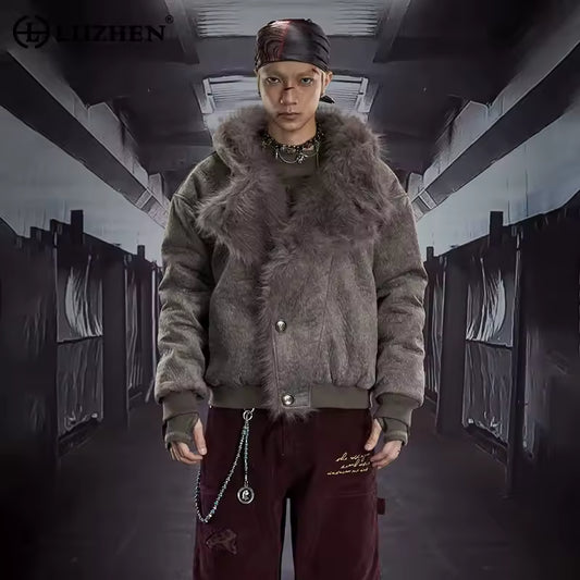 Solid Color Hooded Padded Coat