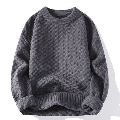 Mens Crew-Neck Sweater For Fall And Winter
