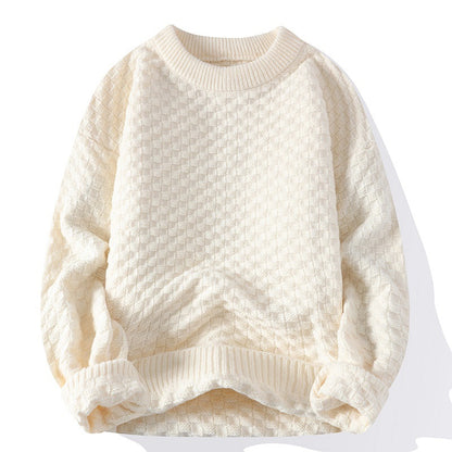 Mens Crew-Neck Sweater For Fall And Winter