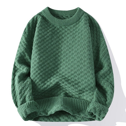 Mens Crew-Neck Sweater For Fall And Winter